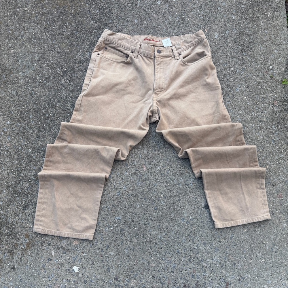 Eddie Bauer Classic Fit Beige Pants